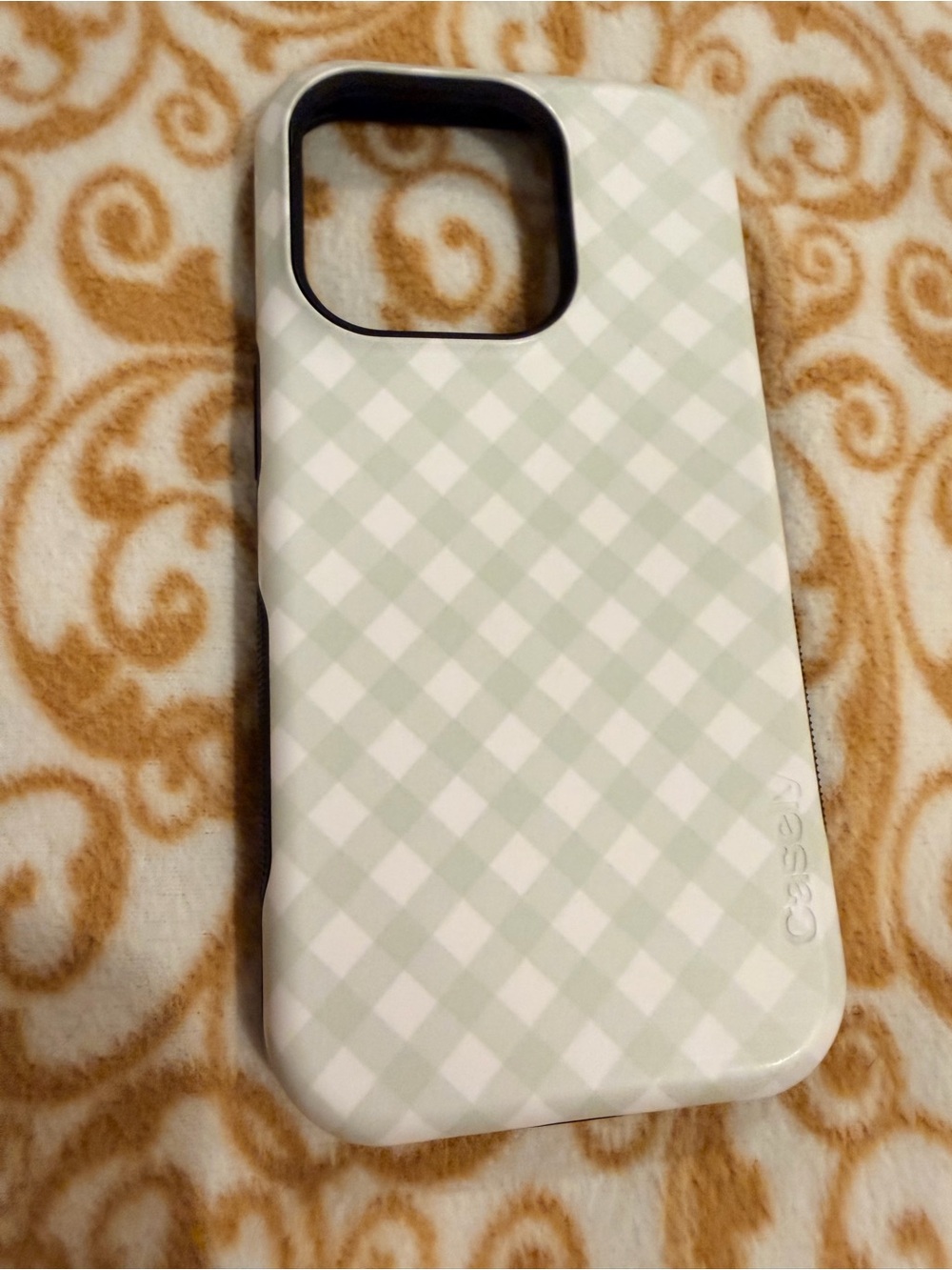 Casely Mint Green Plaid iPhone 14 Pro Case
